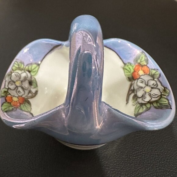 Vintage Noritake Miniature Basket Floral Hand Painted 2.25"‎ Made In Japan - Picture 1 of 9